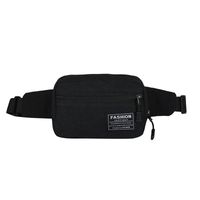 Women's Solid Color Oxford Cloth Zipper Fanny Pack sku image 1