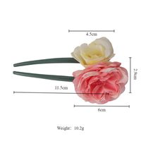 Women's Elegant Romantic Flower Cloth Resin Flowers Hairpin main image 2