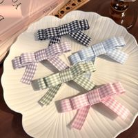 Women's Simple Style Classic Style Bow Knot Alloy Cloth Braid Hair Clip main image video