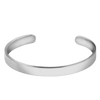 Classic Style Commute Letter 304 Stainless Steel Carving Women's Bangle main image 5
