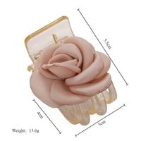 Women's Elegant Romantic Flower Arylic Cloth Hair Clip main image 3