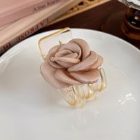 Women's Elegant Romantic Flower Arylic Cloth Hair Clip sku image 2