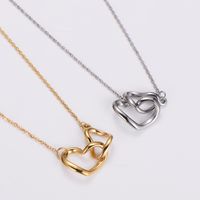 304 Stainless Steel Casual Simple Style Bow Knot Pendant Necklace main image 2