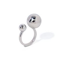 316 Stainless Steel  Simple Style Classic Style Solid Color Rings main image 3