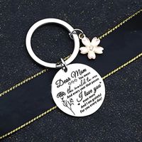 MAMA Letter Flower 201 Stainless Steel Alloy Polishing Carving Mother'S Day Women's Bag Pendant Keychain main image 3