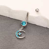 1 Piece Belly Rings Simple Style Classic Style Heart Shape 304 Stainless Steel Inlay Zircon Belly Rings main image 10