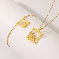 Copper 18K Gold Plated Sweet Simple Style Plating Inlay Solid Color Zircon Jewelry Set main image 3
