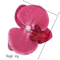 Women's Simple Style Solid Color Flower Resin Hair Clip main image 3