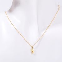 201 Stainless Steel 304 Stainless Steel Titanium Steel Gold Plated Simple Style Plating Number Pendant Necklace sku image 4