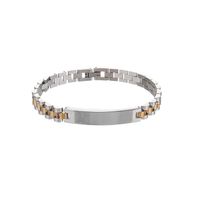 Hip Hop Vintage-Stil Einfacher Stil Farbblock Edelstahl 304 18 Karat Vergoldet Armbänder In Masse main image 6