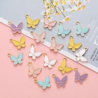 10 Pieces 2MM Alloy Butterfly Pendant main image 1
