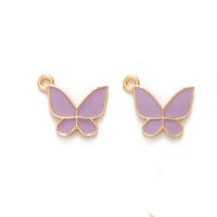 10 Pieces 2MM Alloy Butterfly Pendant sku image 3