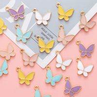10 Pieces 2MM Alloy Butterfly Pendant main image 3
