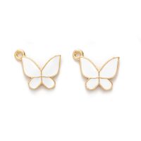 10 Pieces 2MM Alloy Butterfly Pendant sku image 4