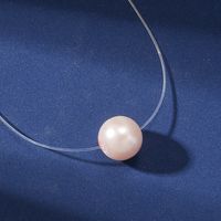 Einfacher Stil Einfarbig Künstliche Perle Harz Frau Halskette main image 4