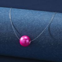Einfacher Stil Einfarbig Künstliche Perle Harz Frau Halskette main image 6