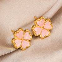 1 Pair Simple Style Classic Style Heart Shape Plating Metal Gold Plated Ear Studs sku image 10