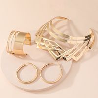 Retro Geometric Metal Plating Gold Plated Women's Necklace sku image 1