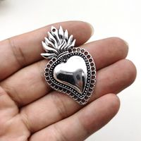 1 Piece Zinc Alloy Heart Shape Pendant sku image 1