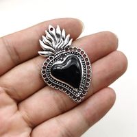 1 Piece Zinc Alloy Heart Shape Pendant sku image 3