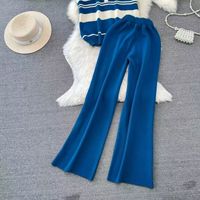 Outdoor Daily Women's Casual Stripe Polyester Pants Sets main image 8