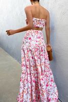 Daily Women's Vacation Tropical Polyester Bowknot Skirt Sets Skirt Sets main image 4