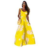 Women's Regular Dress Streetwear Collarless Sleeveless Flower Maxi Long Dress Holiday Daily Beach main image 4