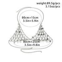 Exaggerated Cool Style Triangle Star Plastic Iron Wholesale Body Chain main image 2
