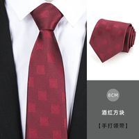 Business Stripe Arrow Polyester Men's Tie sku image 190