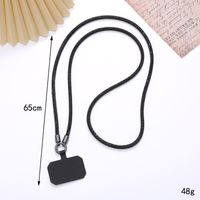 Simple Style Colorful Solid Color Nylon Metal Plating Mobile Phone Chain main image 2