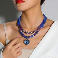 Retro Übertrieben Auge Legierung Kunststoff Perlen Frau Halskette main image 1