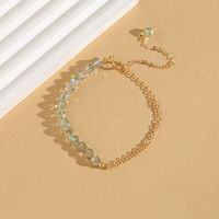 Simple Style Commute Geometric Crystal Copper Beaded 18K Gold Plated Women's Bracelets main image 10