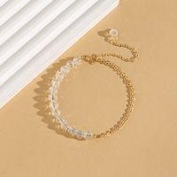 Simple Style Commute Geometric Crystal Copper Beaded 18K Gold Plated Women's Bracelets main image 9