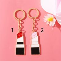 Simple Style Lipstick Alloy Enamel Plating Bag Pendant Keychain main image 1