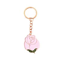 IG Style Simple Style Rose Alloy Enamel Plating Bag Pendant Keychain main image 4