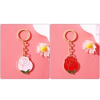 IG Style Simple Style Rose Alloy Enamel Plating Bag Pendant Keychain main image 5