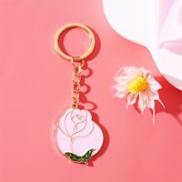 IG Style Simple Style Rose Alloy Enamel Plating Bag Pendant Keychain sku image 1