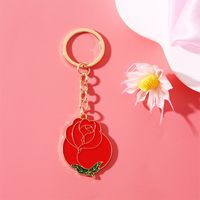 IG Style Simple Style Rose Alloy Enamel Plating Bag Pendant Keychain sku image 2