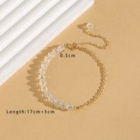 Simple Style Commute Geometric Crystal Copper Beaded 18K Gold Plated Women's Bracelets sku image 5