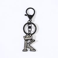 IG Style Simple Style Letter Crown Alloy Plating Inlay Rhinestones Bag Pendant Keychain sku image 2