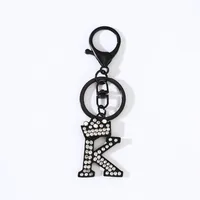 IG Style Simple Style Letter Crown Alloy Plating Inlay Rhinestones Bag Pendant Keychain sku image 2