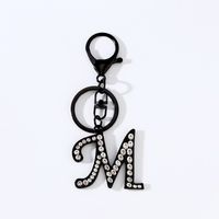 IG Style Simple Style Letter Crown Alloy Plating Inlay Rhinestones Bag Pendant Keychain sku image 3