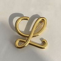 Modern Style Simple Style Cool Style Letter Copper Women's Brooches main image 3