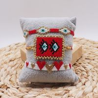 Simple Style Classic Style Devil's Eye Heart Shape Polyester Glass Knitting Women's Bracelets sku image 3