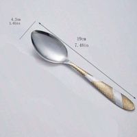 Casual Stripe Stainless Steel Spoon 6 Pieces Per Pack main image 2