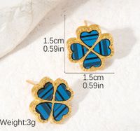 1 Pair Simple Style Classic Style Heart Shape Plating Metal Gold Plated Ear Studs main image 2