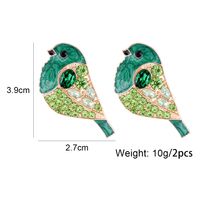 Casual Cute Bird Alloy Zircon Women's Ear Studs 1 Pair main image 2