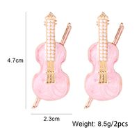 Casual Cute Musical Instrument Alloy Artificial Pearls Women's Ear Studs 1 Pair main image 4