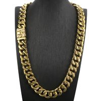 Hip-Hop Skull Stainless Steel 18K Gold Plated Women's Necklace main image 9