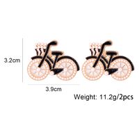 Cute Sweet Bicycle Alloy Artificial Pearls Women's Ear Studs 1 Pair main image 3